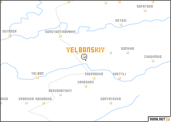 map of Yelbanskiy