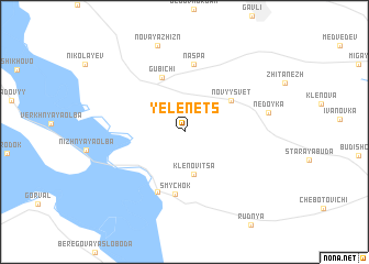 map of Yelenets