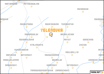 map of Yelënovka