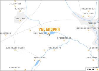 map of Yelënovka