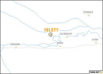 map of Yelety