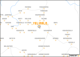 map of Yélimalo