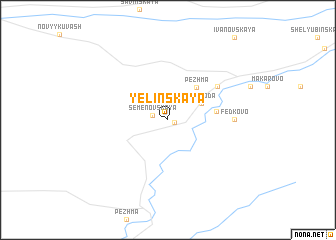 map of Yelinskaya