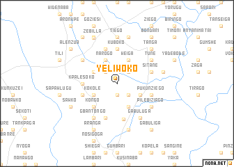 map of Yeliwoko
