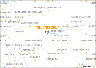 map of Yelī-ye Soflá