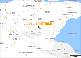 map of Yelizavetinka