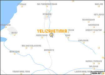 map of Yelizavetinka