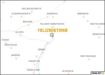 map of Yelizavetinka
