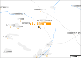 map of Yelizavetino