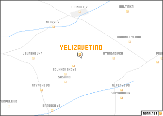 map of Yelizavetino
