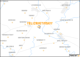 map of Yelizavetinskiy