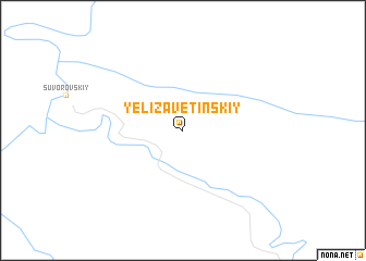 map of Yelizavetinskiy