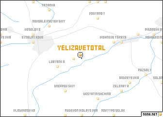 map of Yelizavetotalʼ