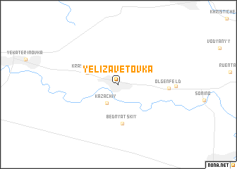 map of Yelizavetovka