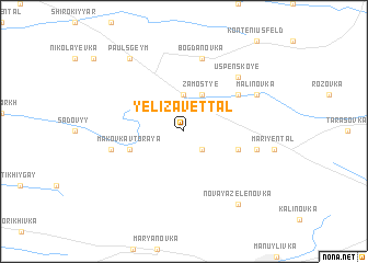 map of Yelizavettalʼ