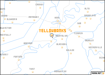 map of Yellow Banks