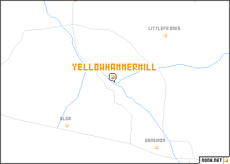 map of Yellow Hammer Mill