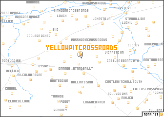 map of Yellowpit Cross Roads