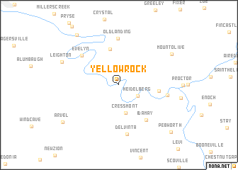 map of Yellow Rock