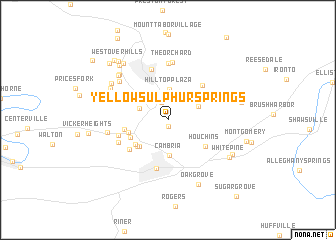 map of Yellow Sulphur Springs