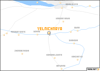 map of Yel\