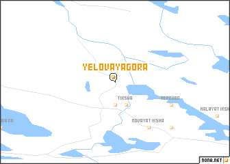 map of Yelovaya Gora