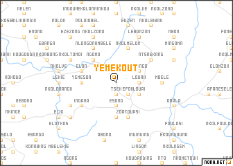 map of Yémékout