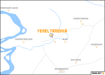 map of Yemel\