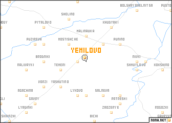 map of Yemilovo