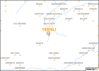 map of Yemişli