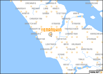 map of Yenandwin