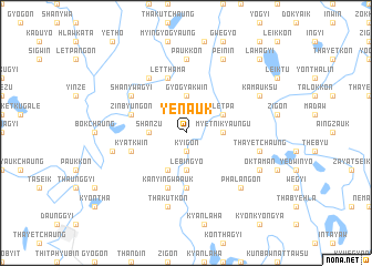 map of Yenauk