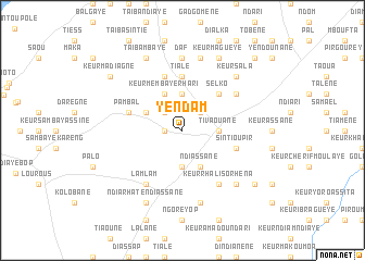 map of Yendam