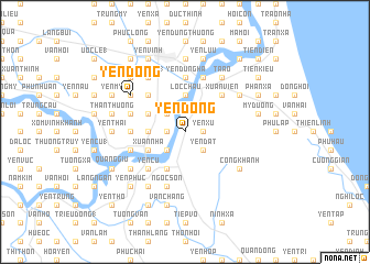 map of Yên Ðông