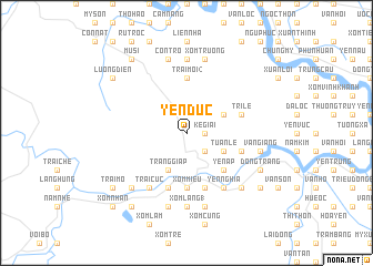 map of Yên Ðức