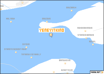 map of Yeney-Itkino