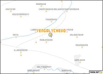 map of Yengalychevo