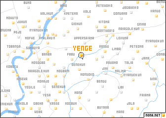 map of Yenge