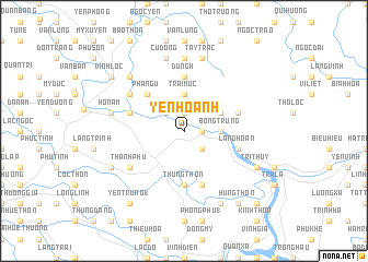 map of Yên Hoành