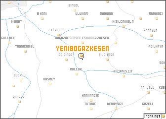 map of Yeniboğazkesen