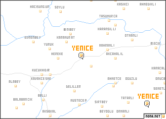 map of Yenice