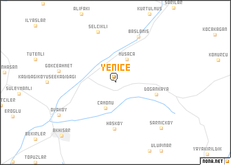 map of Yenice