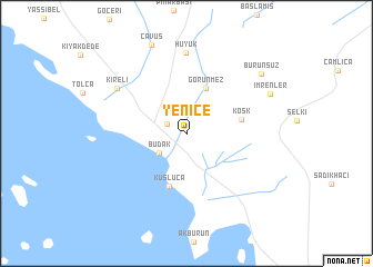 map of Yenice