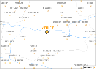 map of Yenice