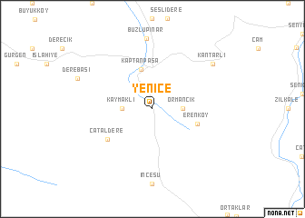 map of Yenice