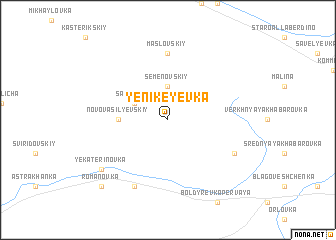map of Yenikeyevka