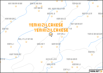 map of Yenikızılcakese