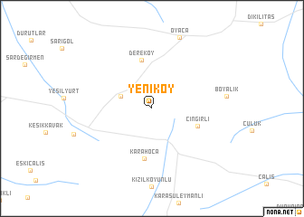 map of Yeniköy