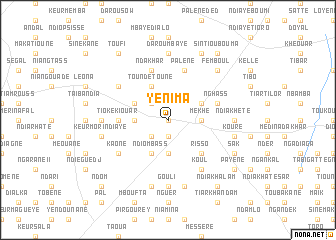 map of Yénima