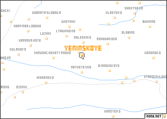 map of Yeninskoye